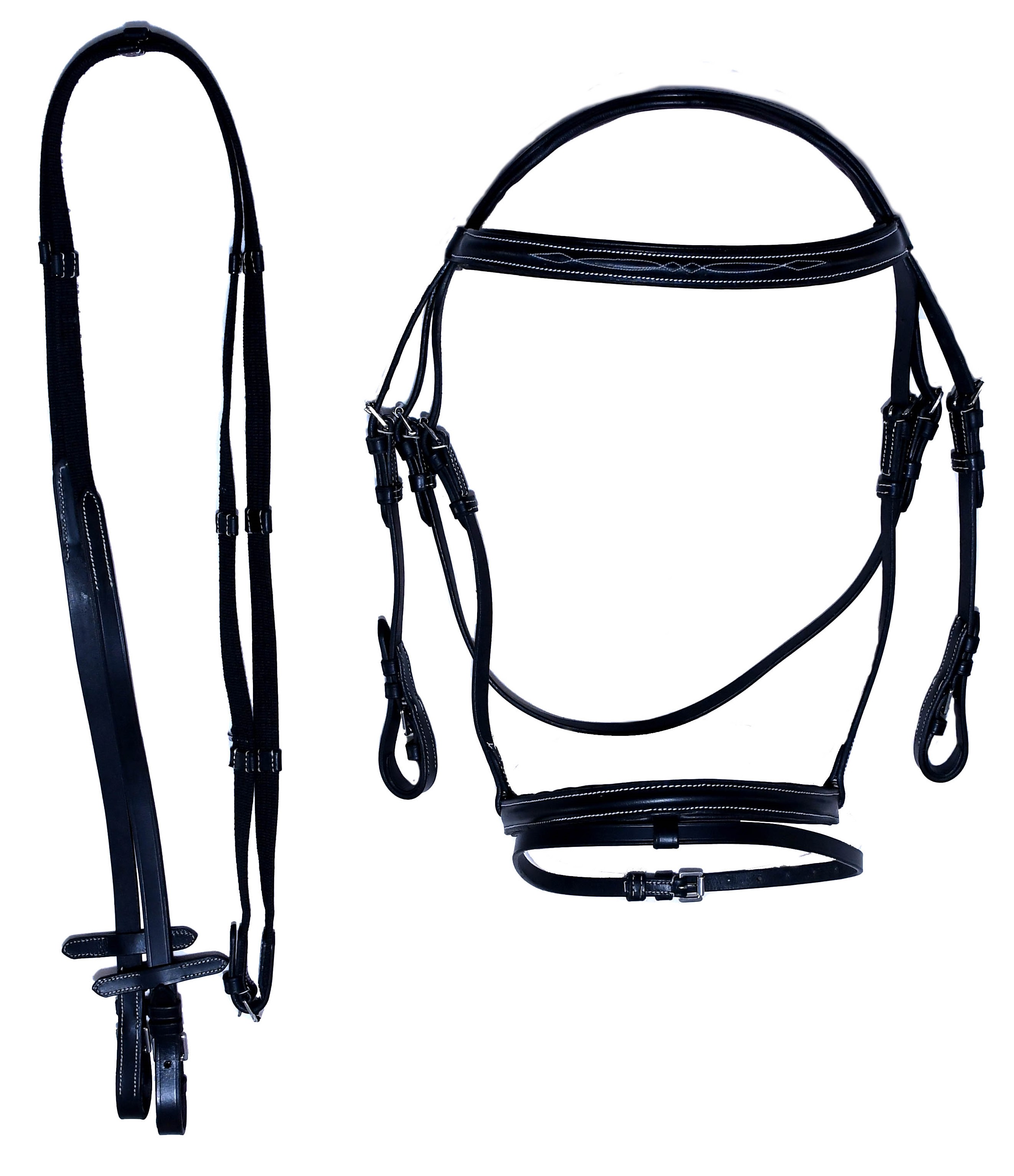 EAR CUT SHAPED LEATHER BRIDLE ( LSBD -5001 )