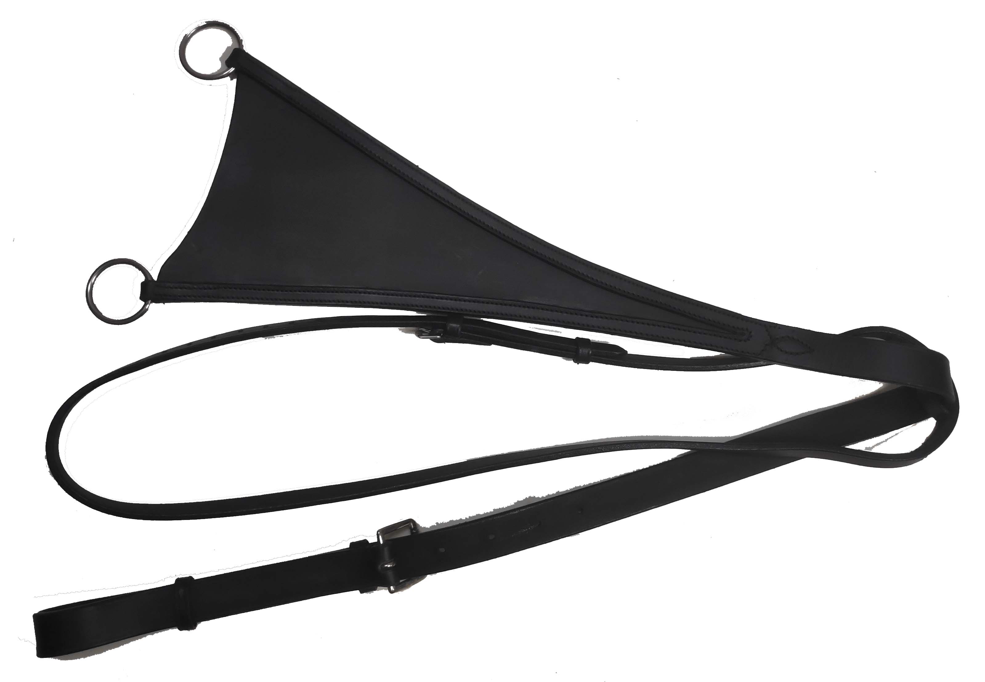 TRIANGLE LEATHER MARTINGALE - (LSMG-5004)