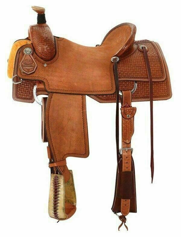 Western Saddle Rough Out with Rough Out Leather Seat ( LSWS-3004 )