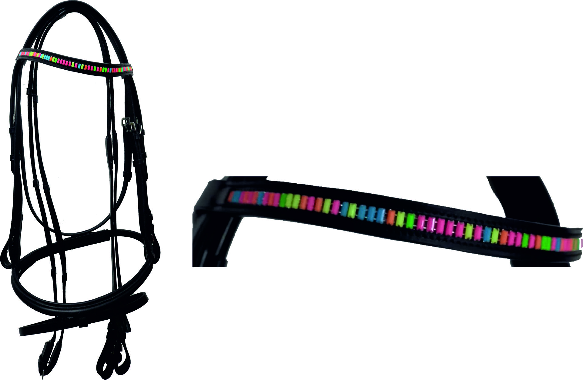  BRIDLE ( PADDED ) WITH BLING DECORATION - (LSBD-5007)