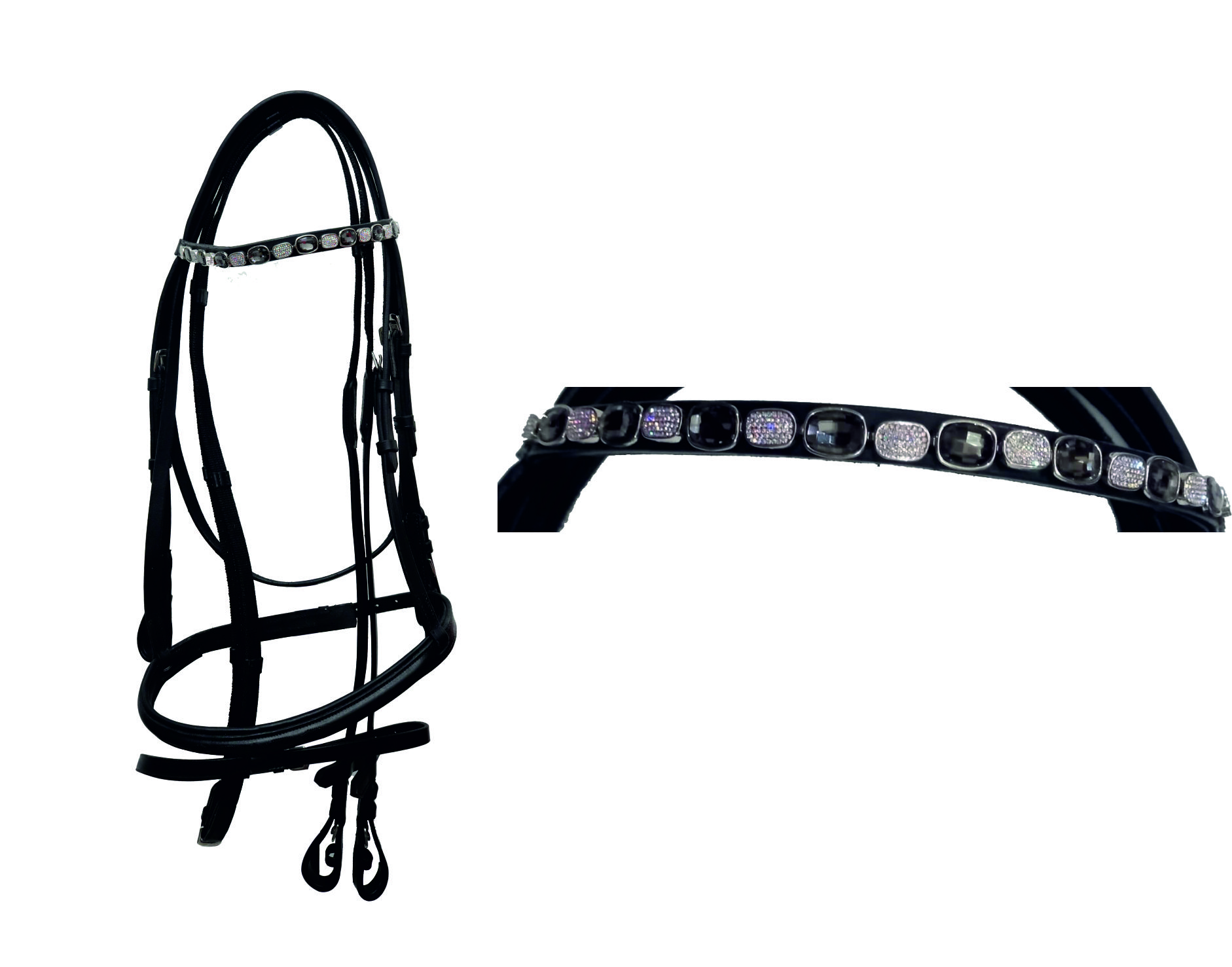 BRIDLE ( PADDED ) WITH BLING DECORATION - (LSBD-5009)