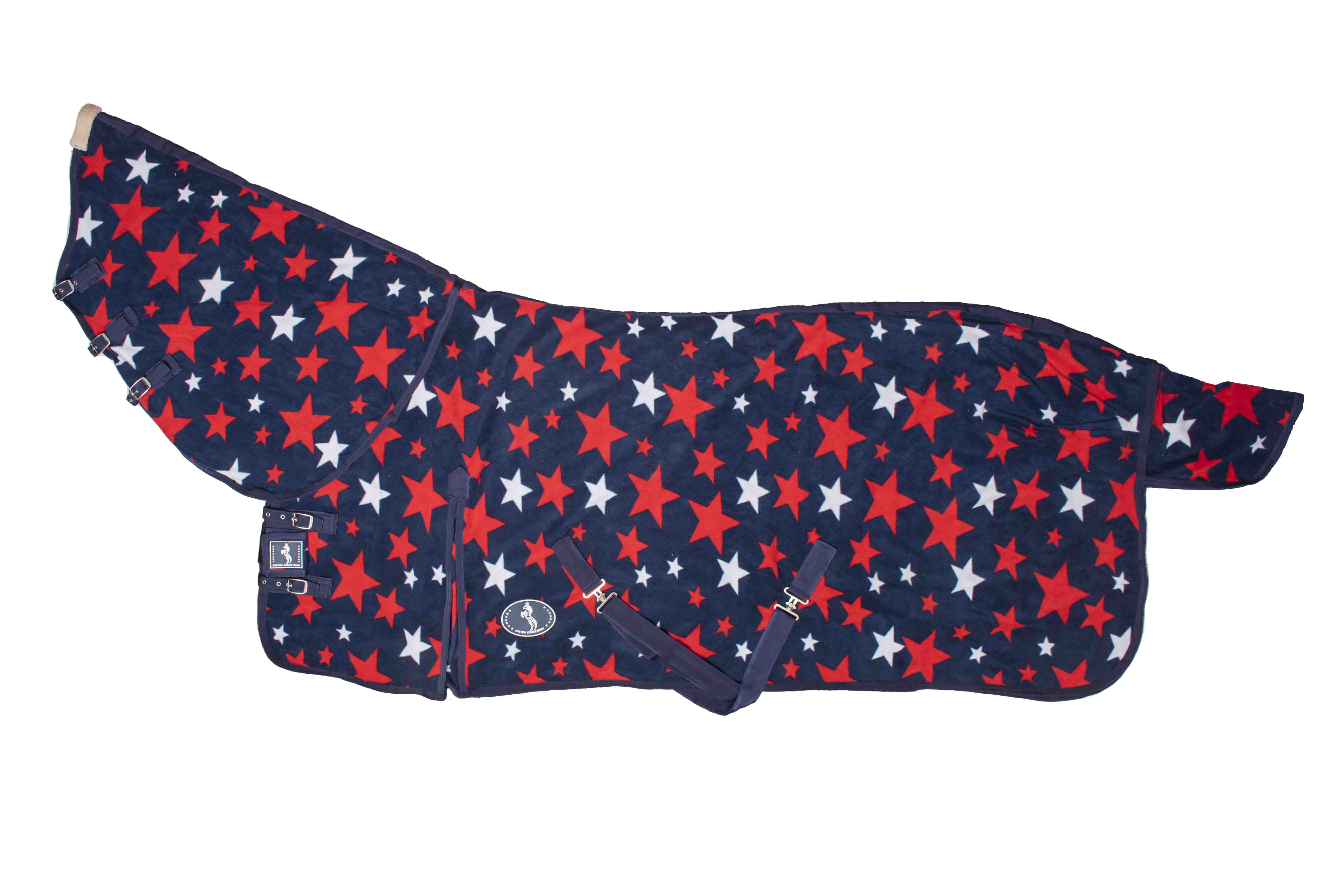 COMBO POLAR FLEECE RUG STAR PRINT (101-5009 B)