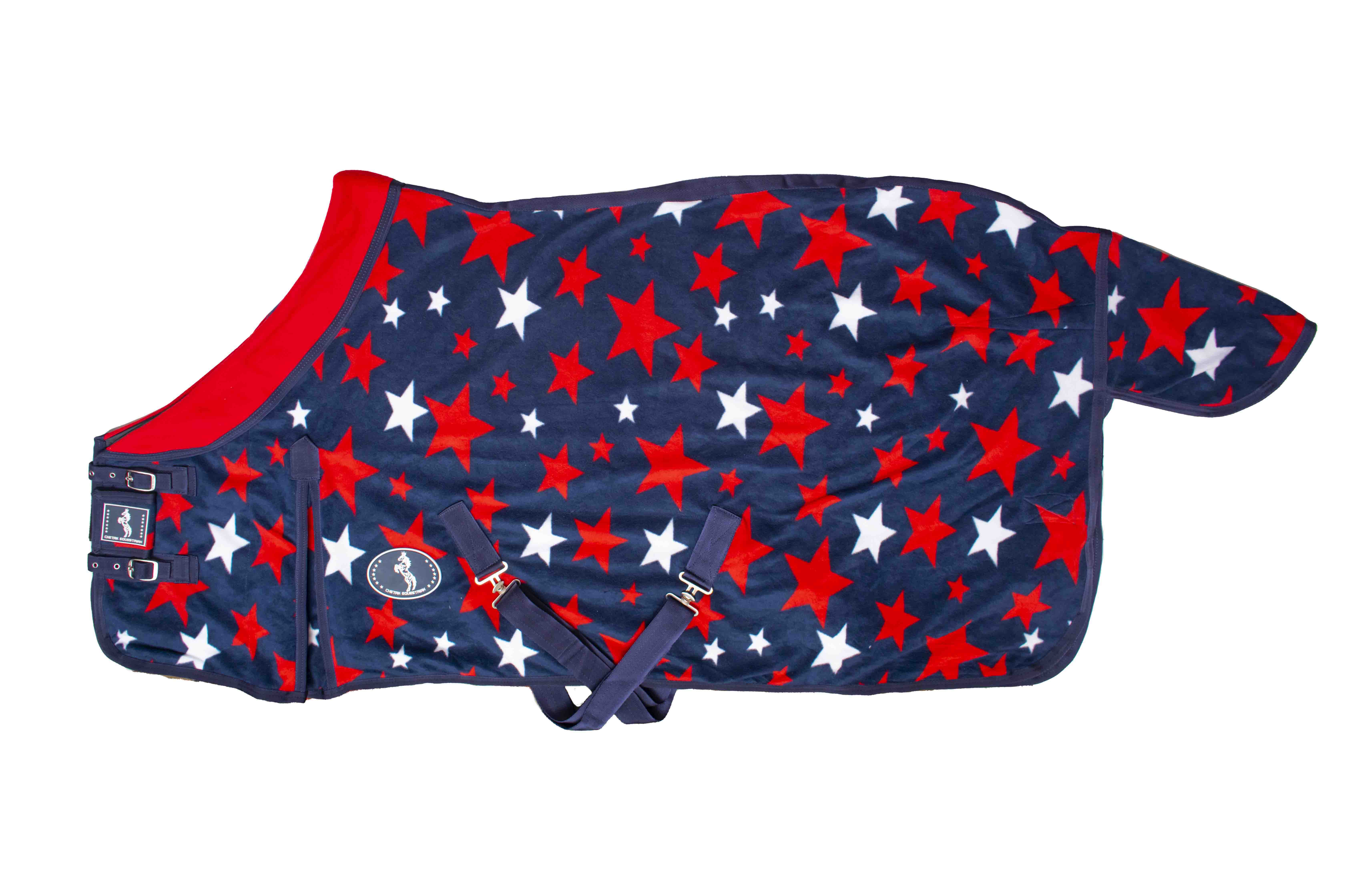  STANDARD NECK POLAR FLEECE RUG STAR PRINT - (101-5010 A)